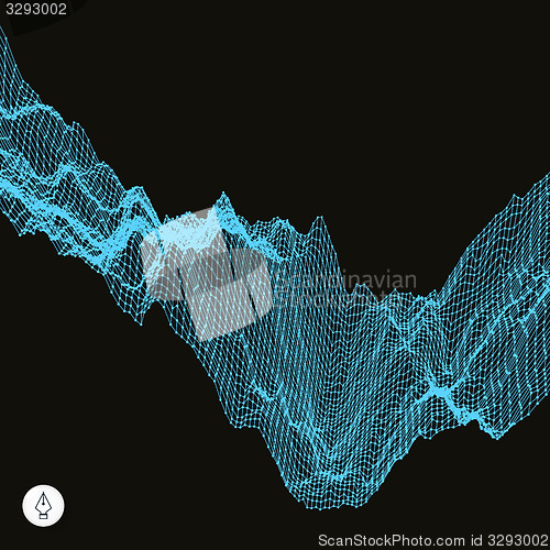 Image of Abstract vector landscape background. 