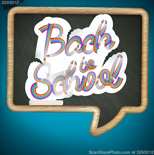 Image of Back to school sign. EPS 10