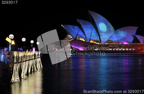 Image of Sydney Opera House Moonscape Vivid Sydney