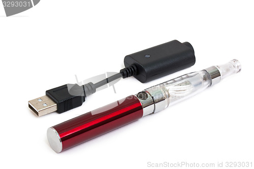 Image of Electronic cigarette with charging cable