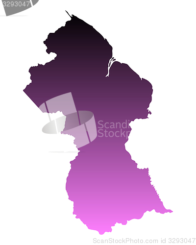 Image of Map of Guyana
