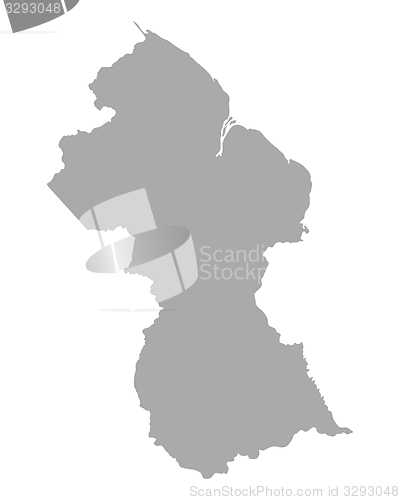 Image of Map of Guyana