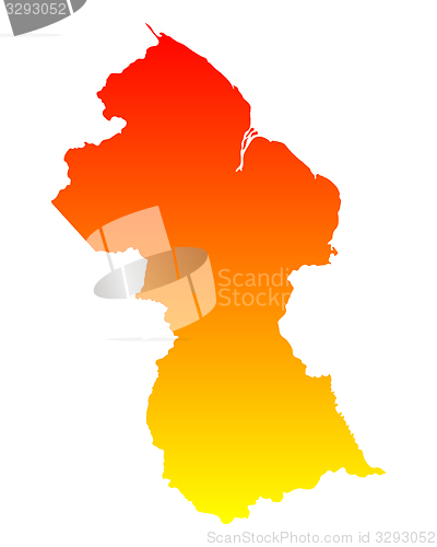 Image of Map of Guyana
