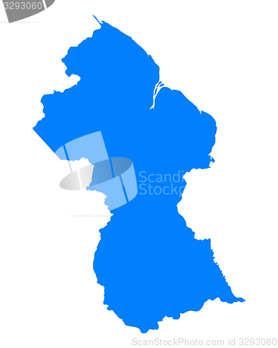 Image of Map of Guyana