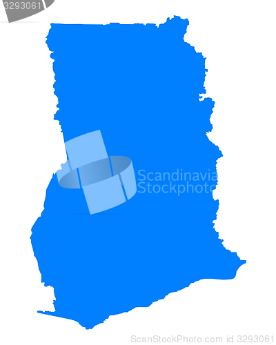 Image of Map of Ghana