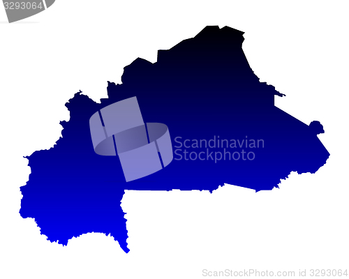 Image of Map of Burkina Faso