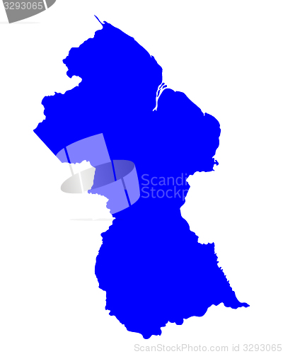 Image of Map of Guyana