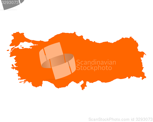 Image of Map of Turkey