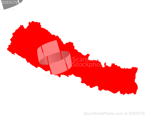 Image of Map of Nepal