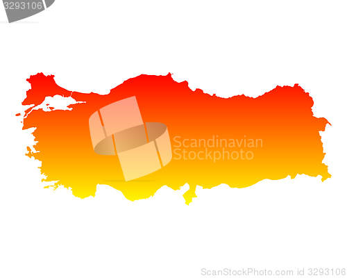 Image of Map of Turkey