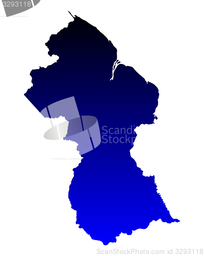 Image of Map of Guyana