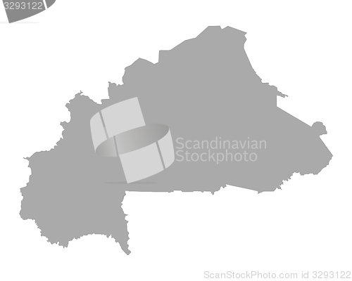 Image of Map of Burkina Faso
