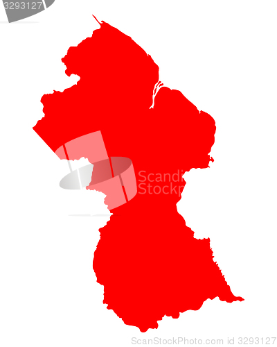 Image of Map of Guyana