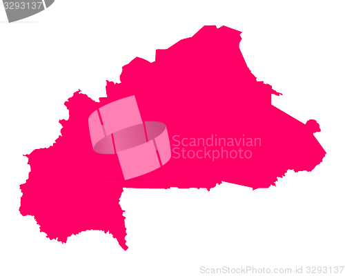 Image of Map of Burkina Faso