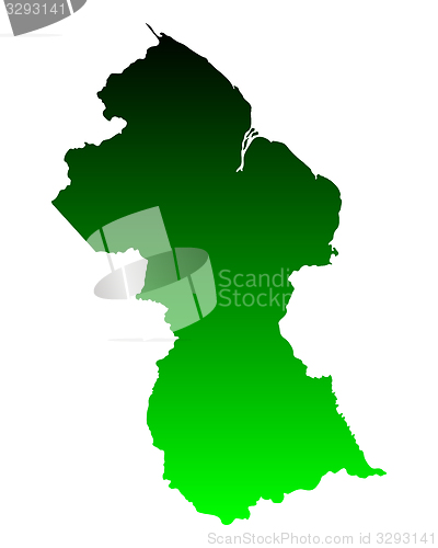 Image of Map of Guyana