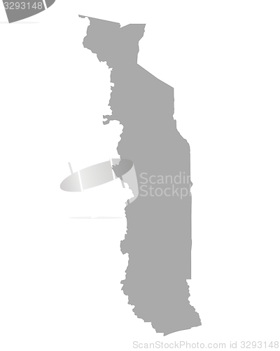 Image of Map of Togo