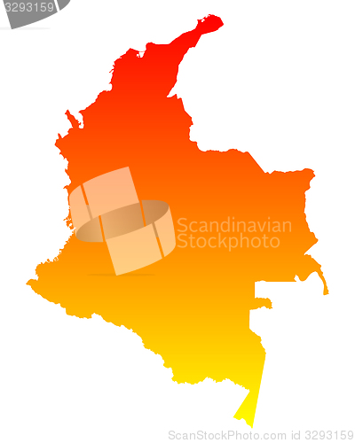 Image of Map of Colombia