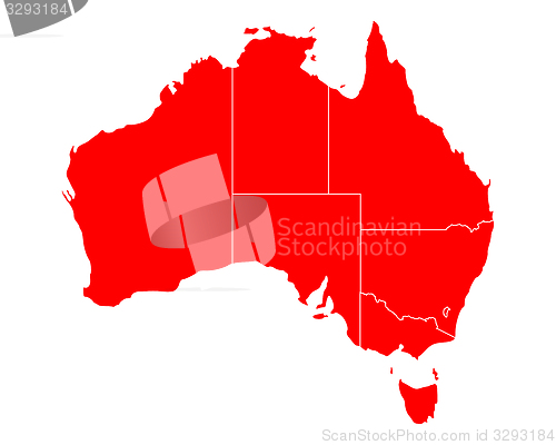 Image of Map of Australia