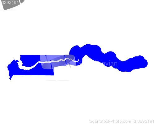 Image of Map of the Gambia