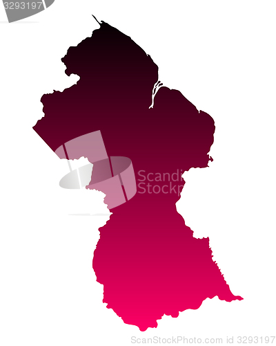 Image of Map of Guyana
