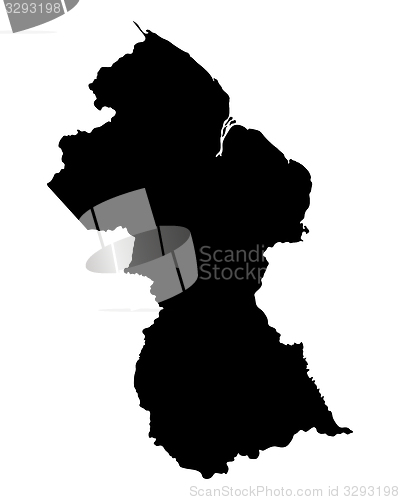 Image of Map of Guyana
