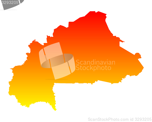 Image of Map of Burkina Faso