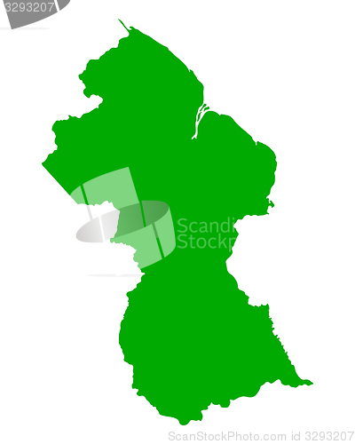 Image of Map of Guyana