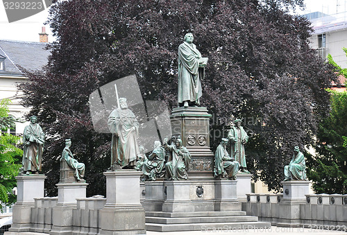 Image of Luther monument in Worms, Germany