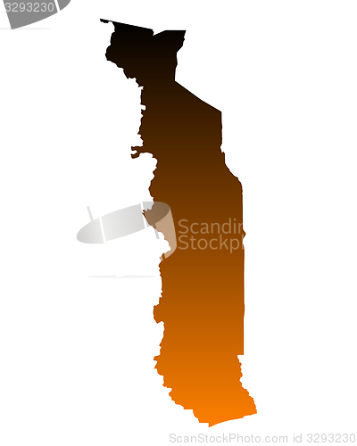 Image of Map of Togo
