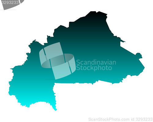 Image of Map of Burkina Faso