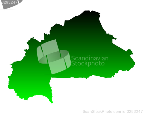 Image of Map of Burkina Faso