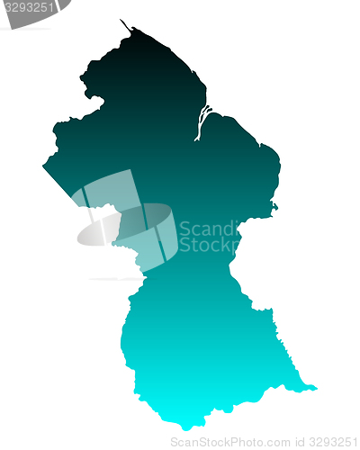Image of Map of Guyana