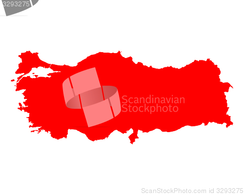 Image of Map of Turkey