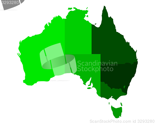 Image of Map of Australia