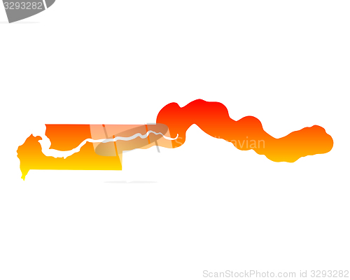 Image of Map of the Gambia