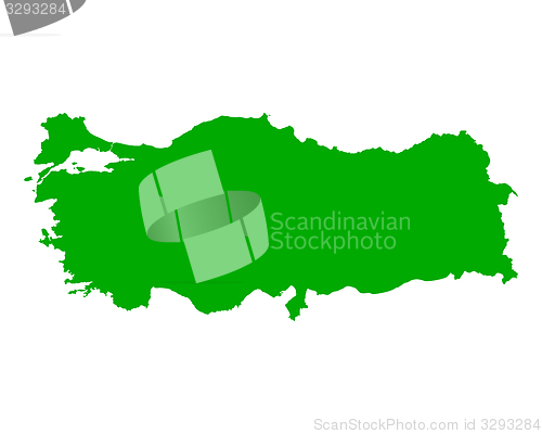 Image of Map of Turkey