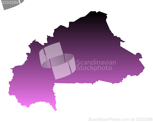 Image of Map of Burkina Faso