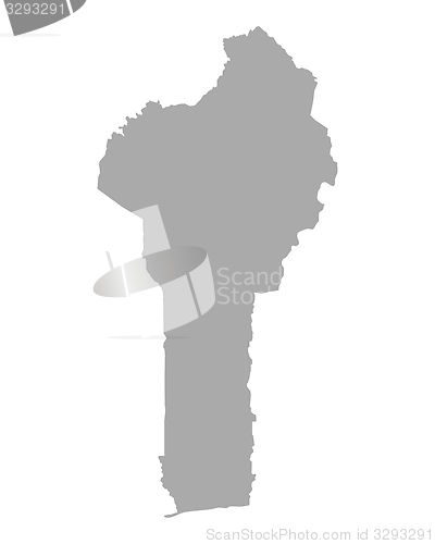 Image of Map of Benin