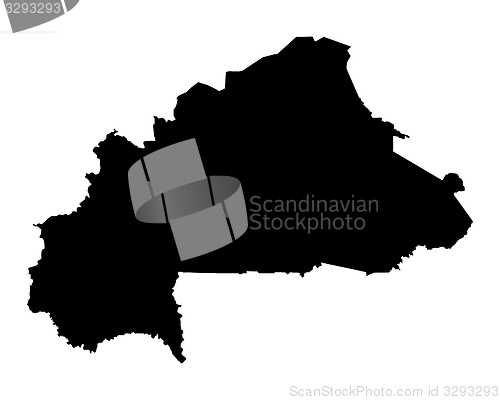 Image of Map of Burkina Faso