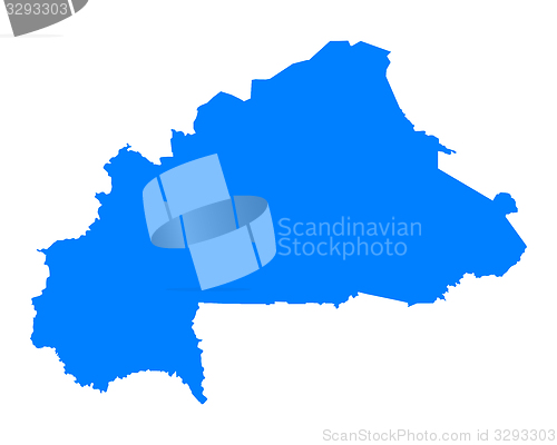 Image of Map of Burkina Faso