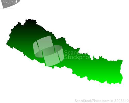 Image of Map of Nepal