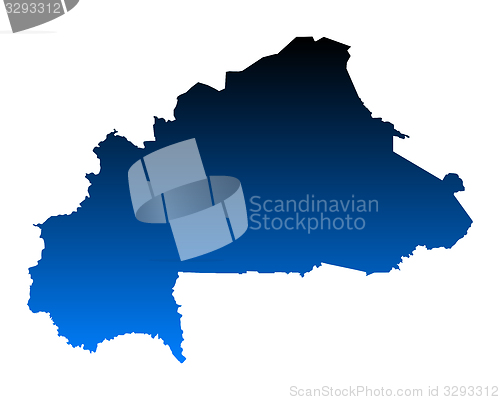 Image of Map of Burkina Faso