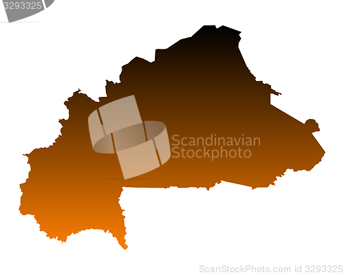 Image of Map of Burkina Faso