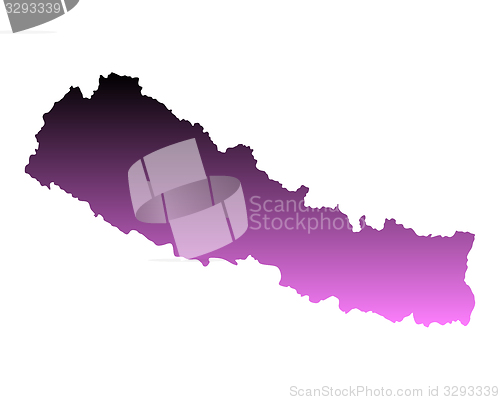 Image of Map of Nepal