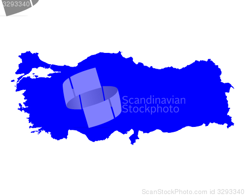 Image of Map of Turkey