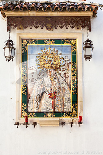 Image of Catholic Altar in public street