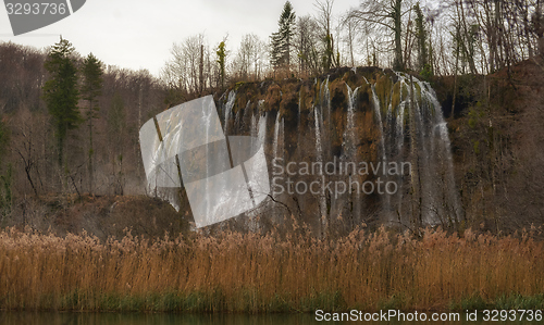 Image of Waterfall with large rocks