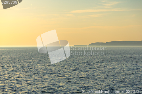 Image of Scenic view of a small island