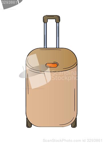 Image of suitcase with wheels