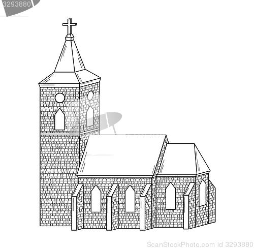 Image of sketch of the church